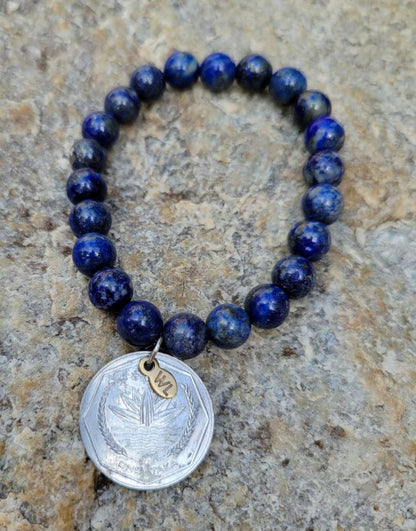 Lapis Lazuli Bead Bracelet - Shop World Links